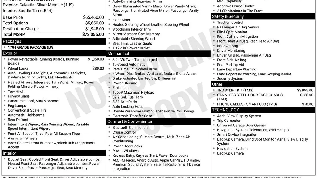 2024 Toyota Tundra 1794 Edition
