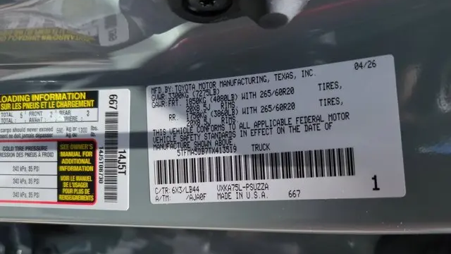 2026 Toyota Tundra 1794 Edition