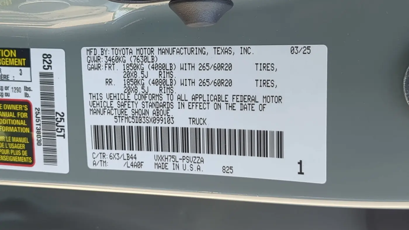 2025 Toyota Tundra 1794 Edition HV