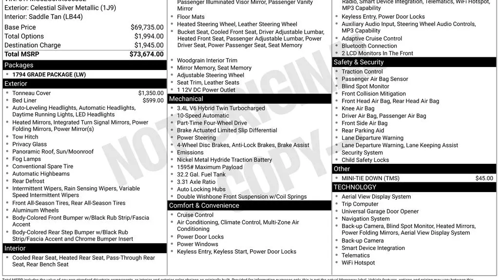 2024 Toyota Tundra 1794 Edition HV