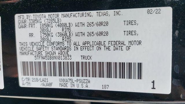 2022 Toyota Tundra Platinum