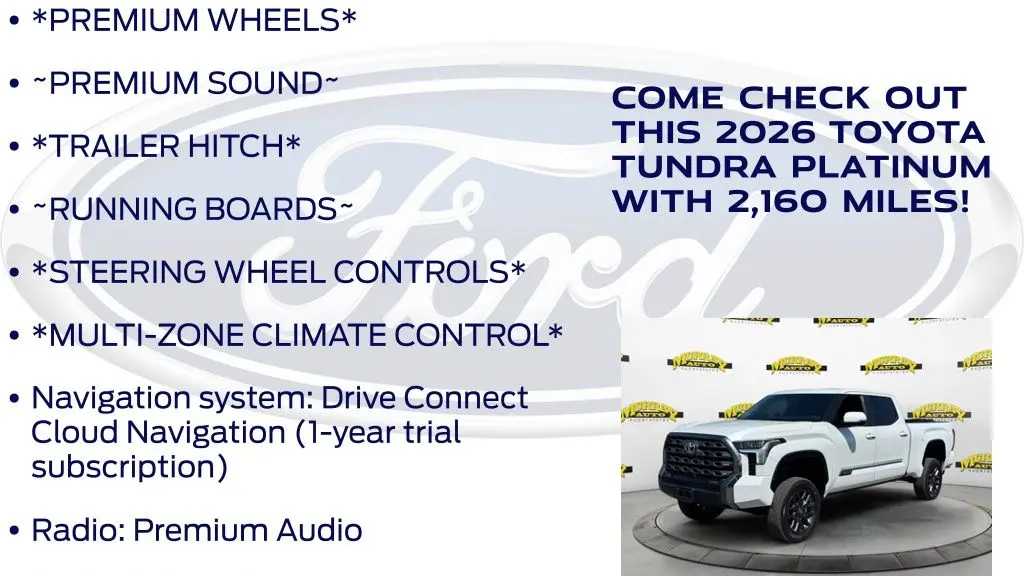 2026 Toyota Tundra Platinum