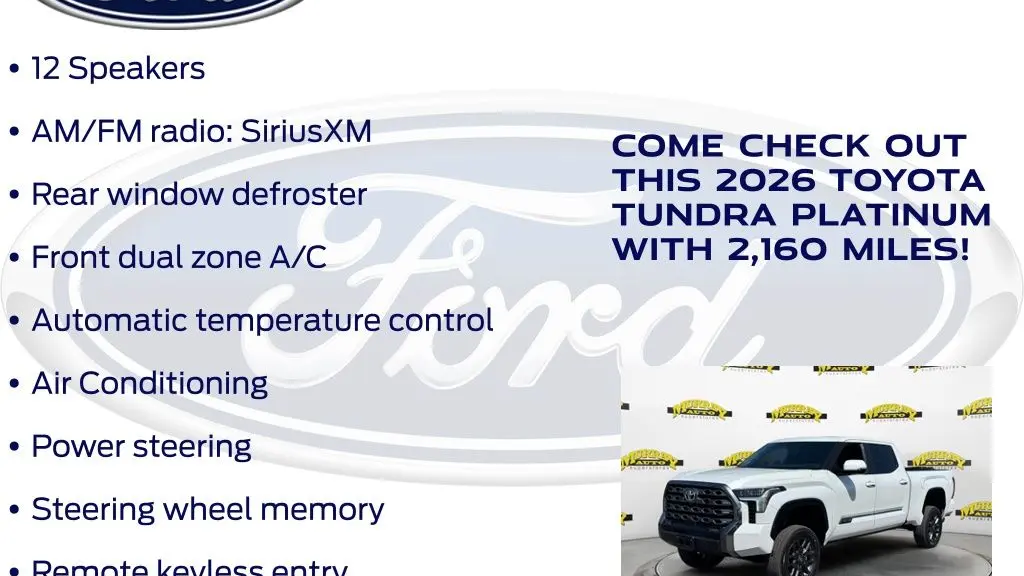 2026 Toyota Tundra Platinum