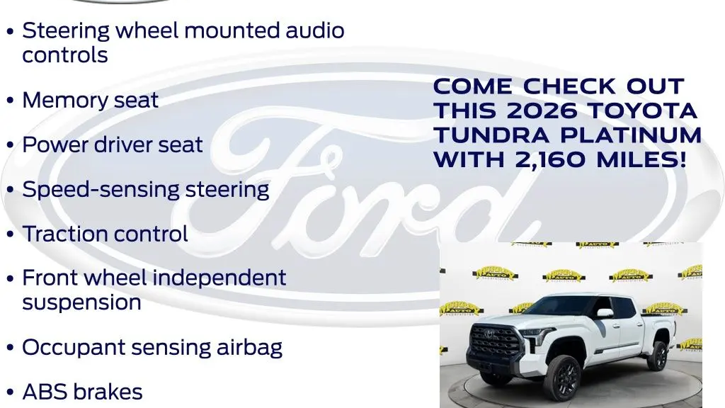 2026 Toyota Tundra Platinum