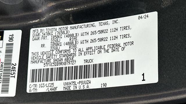 2024 Toyota Tundra Capstone HV