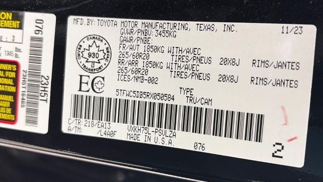 2024 Toyota Tundra 1794 Limited Edition HV