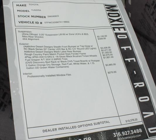 2026 Toyota Tundra - $72,889