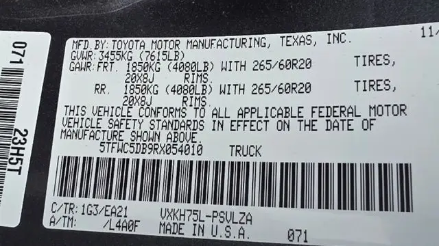 2024 Toyota Tundra 1794 Limited Edition HV