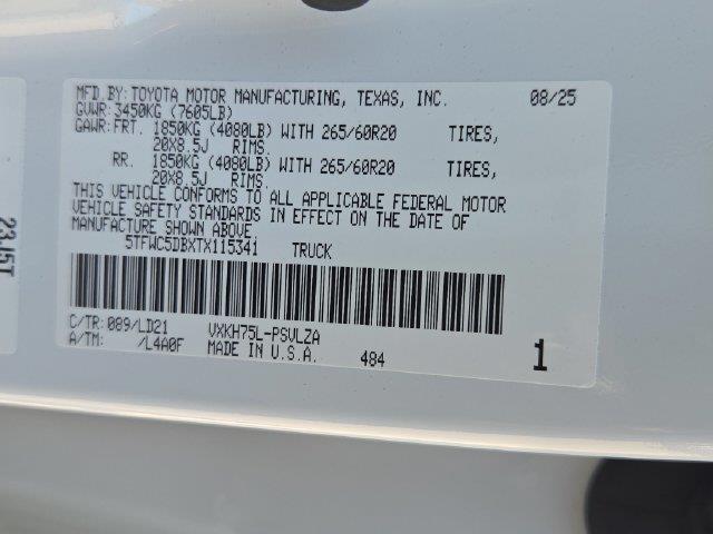 2026 Toyota Tundra - $63,522