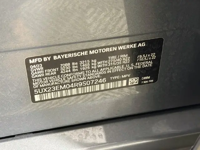 2024 BMW X7 - $49,000