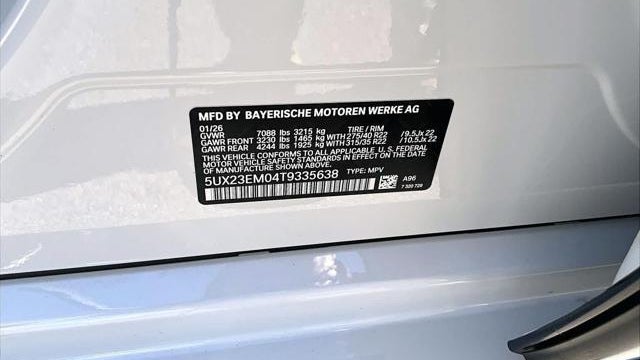 2026 BMW X7 xDrive40i