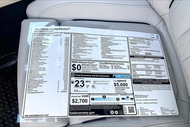 2026 BMW X7 - $96,777