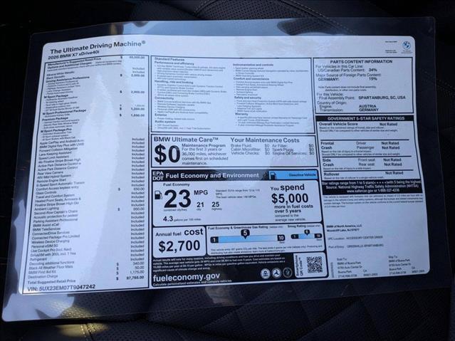 2026 BMW X7 - $97,887