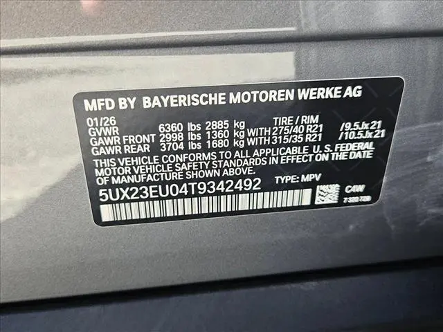 2026 BMW X5 - $75,144