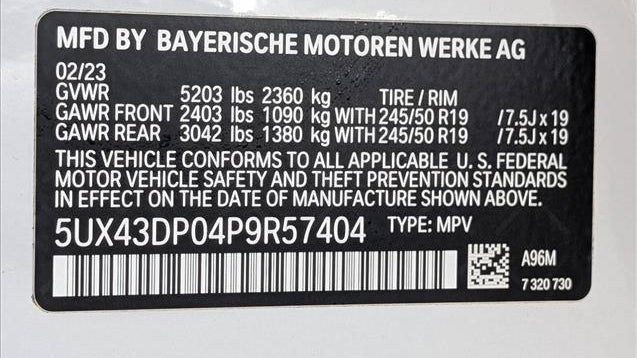 2023 BMW X3 sDrive30i