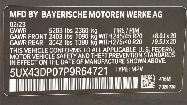 2023 BMW X3 sDrive30i