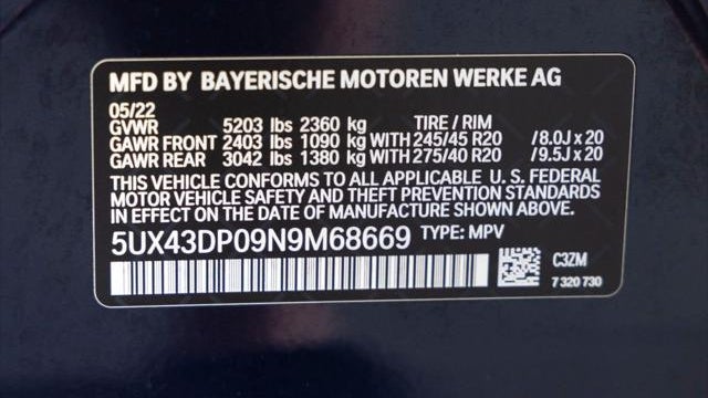 2022 BMW X3 sDrive30i