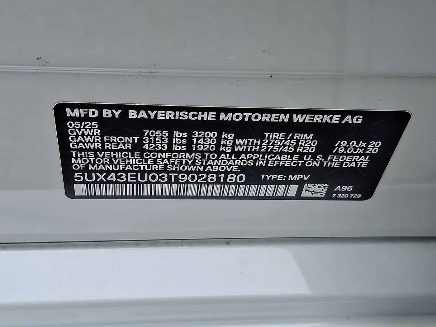 2026 BMW X5 - $69,857