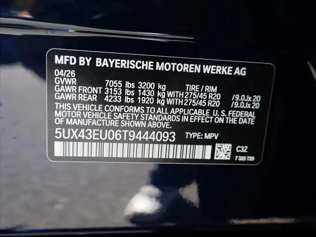 2026 BMW X5 - $90,550