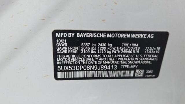 2022 BMW X3 xDrive30i