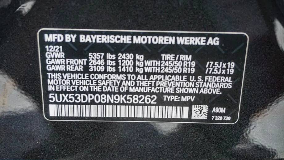 2022 BMW X3 xDrive30i