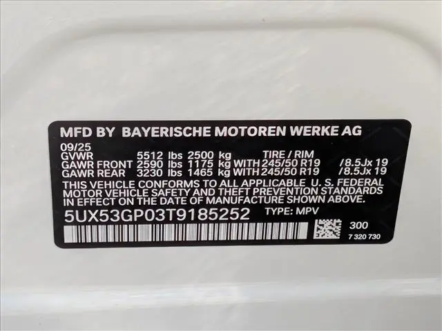 2026 BMW X3 - $52,169