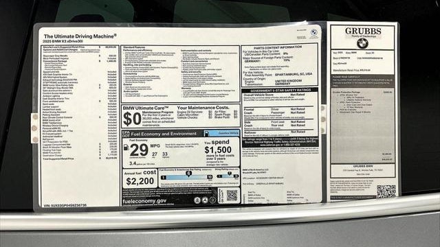2025 BMW X3 30 xDrive