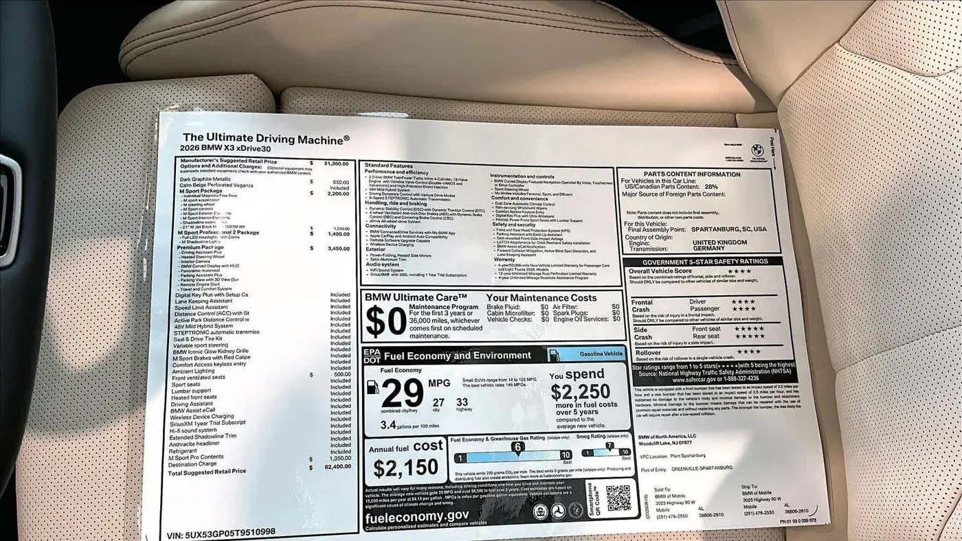2026 BMW X3 30 xDrive