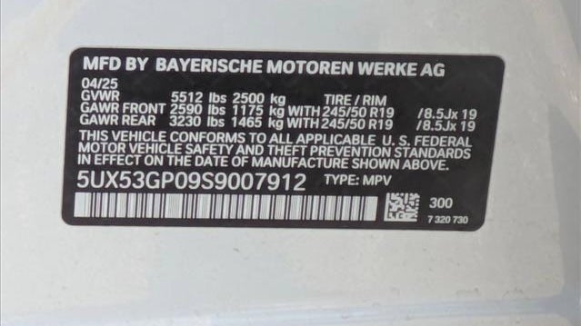 2025 BMW X3 30 xDrive