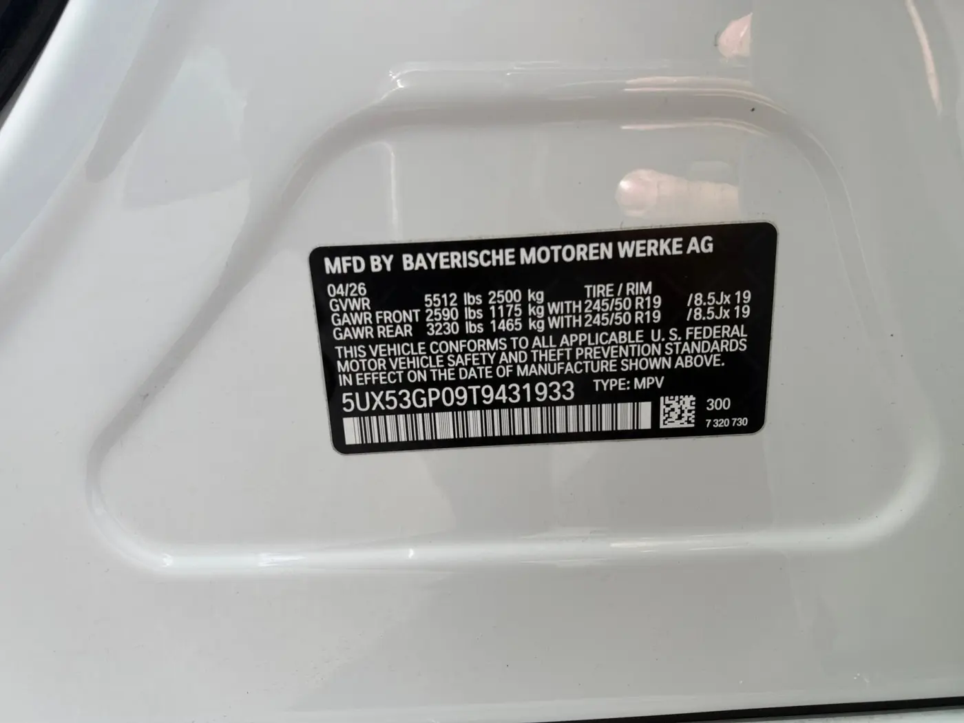 2026 BMW X3 - $54,038