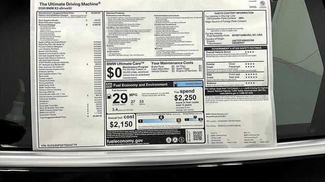 2026 BMW X3 30 xDrive