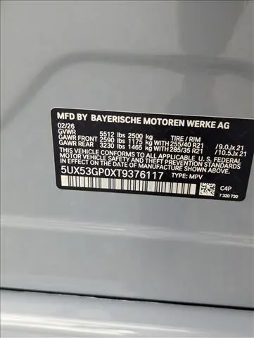 2026 BMW X3 - $60,014
