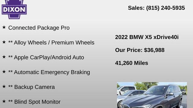 2022 BMW X5 xDrive40i