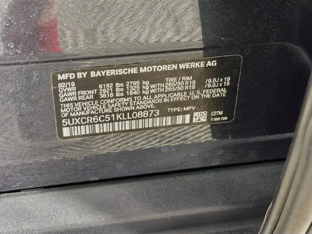 2019 BMW X5 - $20,000