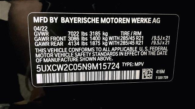 2022 BMW X7 xDrive40i