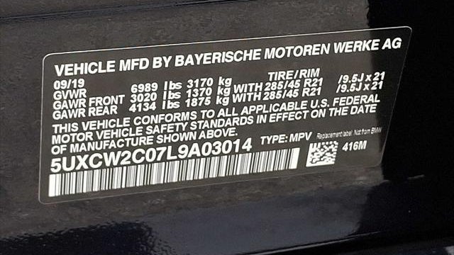 2020 BMW X7 xDrive40i