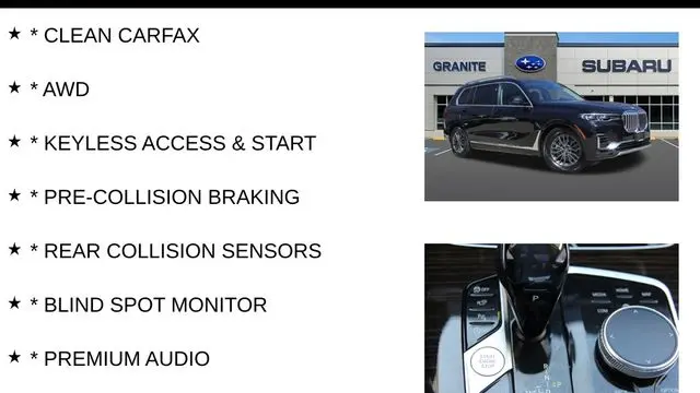 2019 BMW X7 xDrive40i