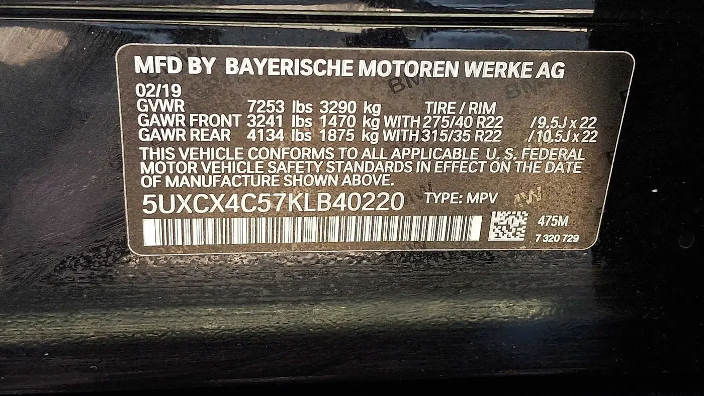 2019 BMW X7 xDrive50i