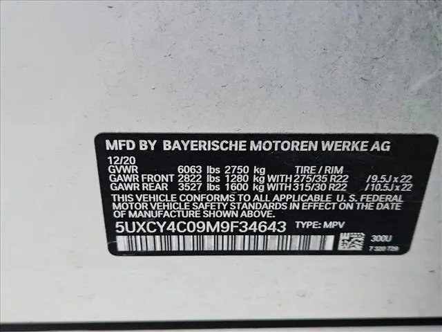 2021 BMW X6 - $38,985