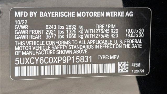 2023 BMW X6 xDrive40i