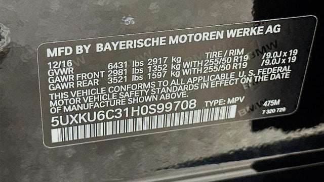 2017 BMW X6 xDrive50i