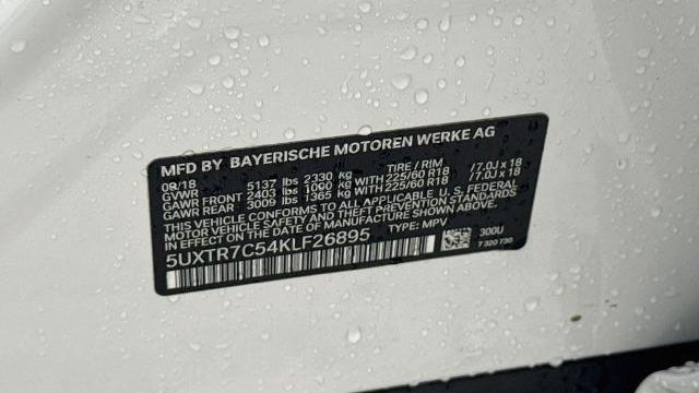 2019 BMW X3 sDrive30i