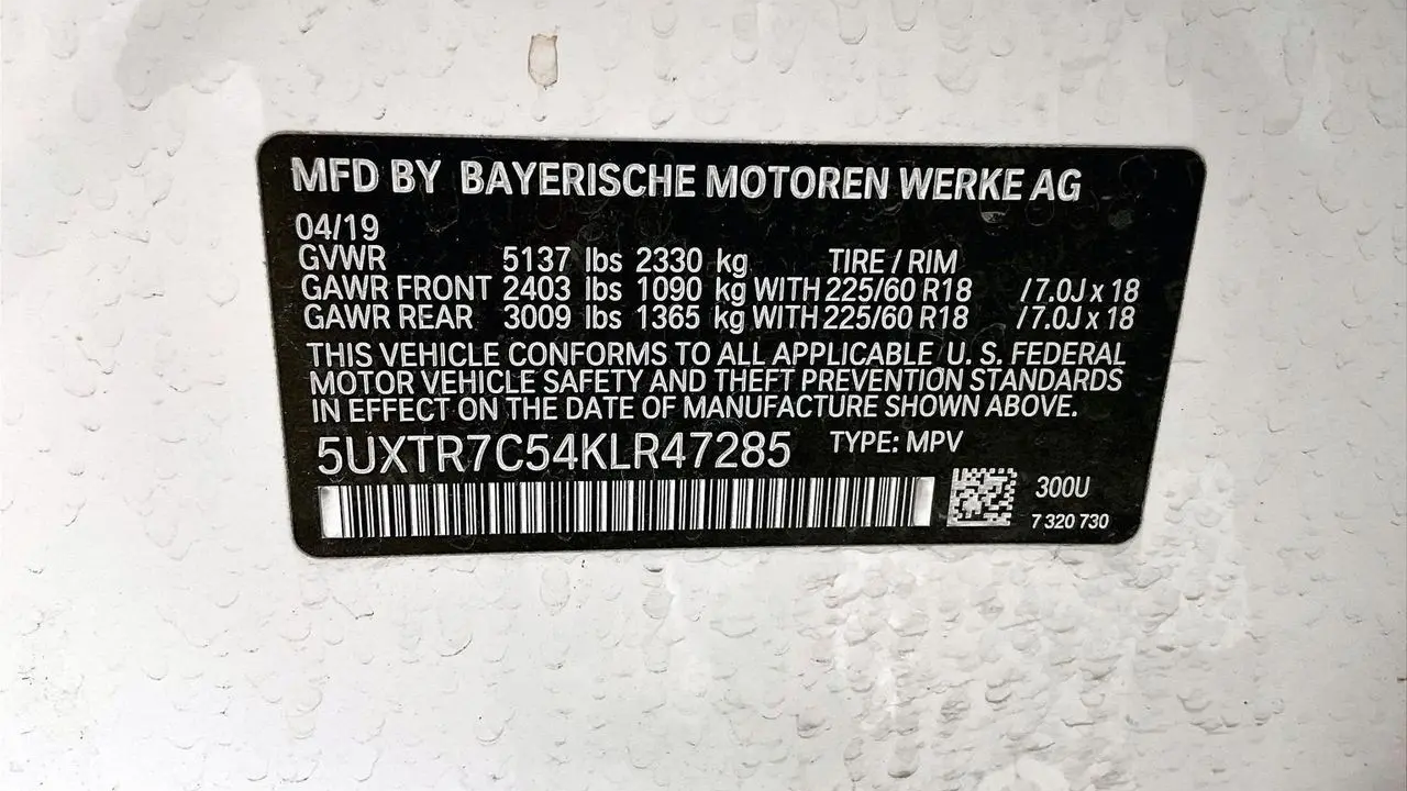 2019 BMW X3 sDrive30i