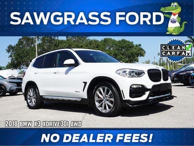 2018 BMW X3 AWD Xdrive30i 4DR SUV