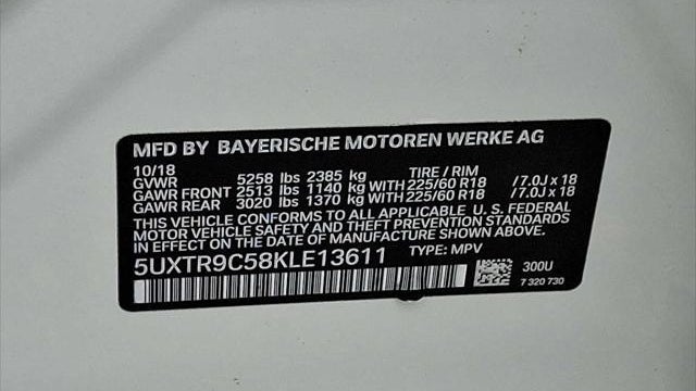 2019 BMW X3 xDrive30i