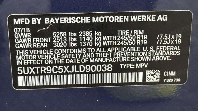 2018 BMW X3 xDrive30i