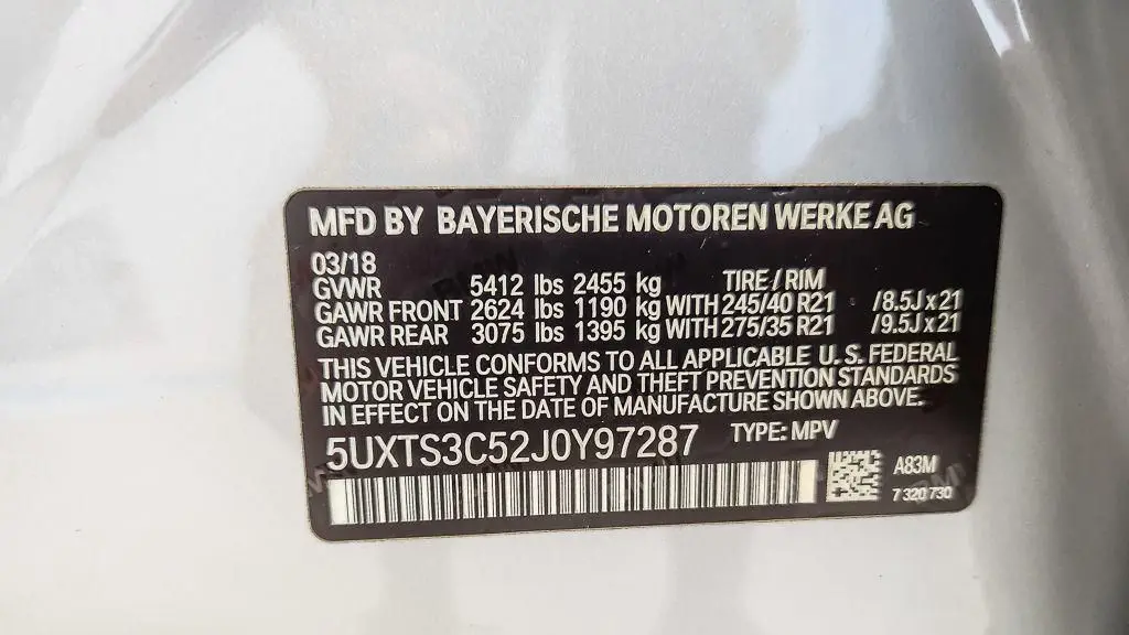 2018 BMW X3 M40i
