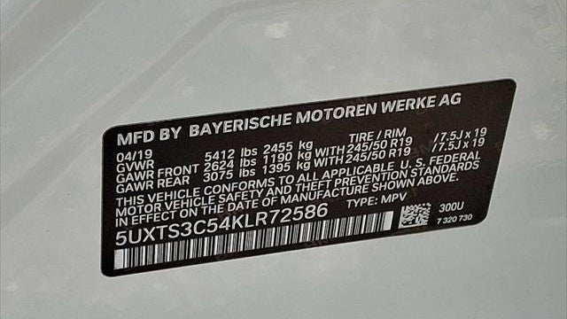 2019 BMW X3 M40i