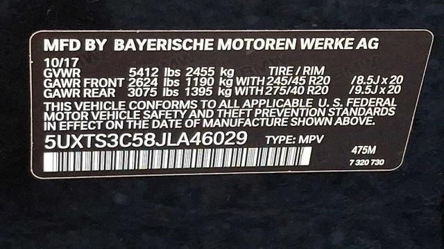2018 BMW X3 M40i