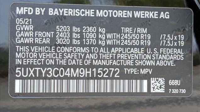 2021 BMW X3 sDrive30i